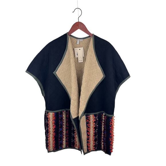 NWT Anthropologie bl-nk Embellished Sweater Topper - Picture 1 of 10